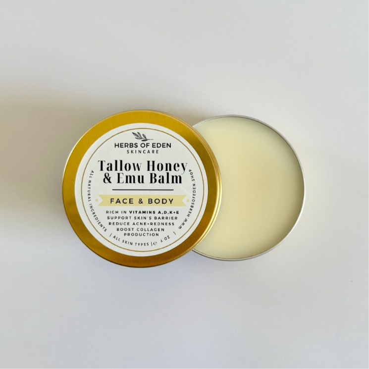 Organic Tallow Honey & Emu Balm