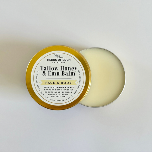 Organic Tallow Honey & Emu Balm