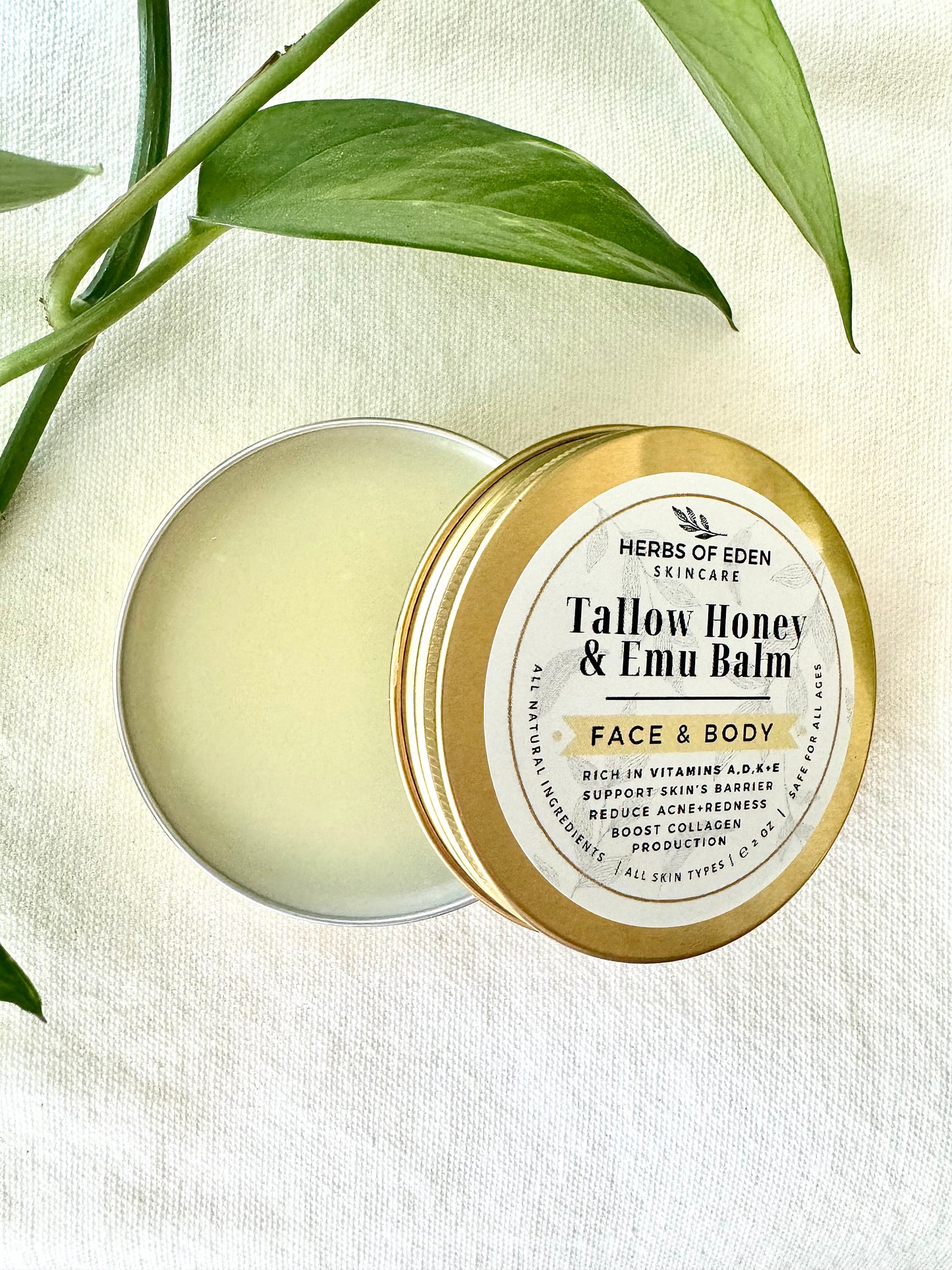 Organic Tallow Honey & Emu Balm