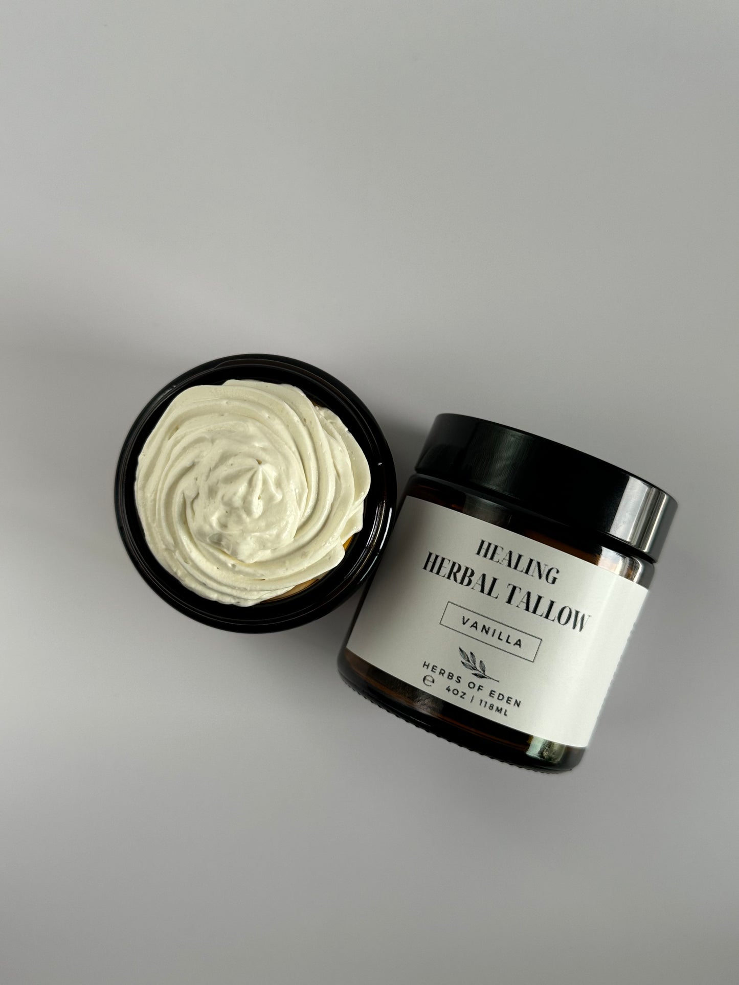 Organic Herbal Whipped Tallow Balm with Castor Oil
