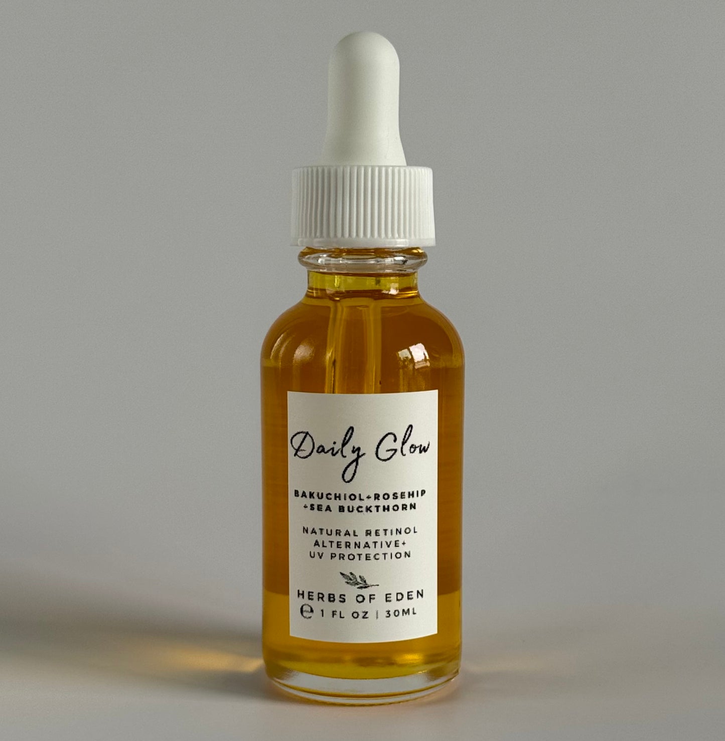 Bakuchiol Anti-Aging Face Serum Retinol Tretinoin Alternative with Buildable SPF Daily Glow | 1 oz