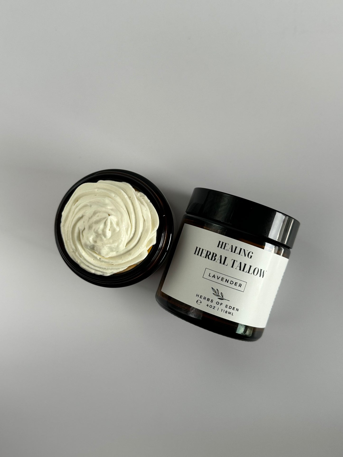 Organic Herbal Whipped Tallow Balm with Castor Oil
