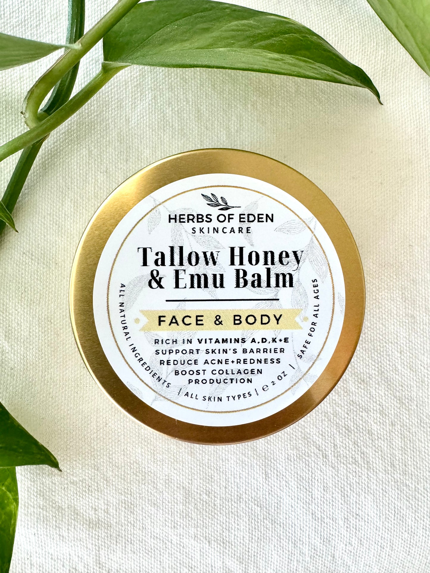 Organic Tallow Honey & Emu Balm