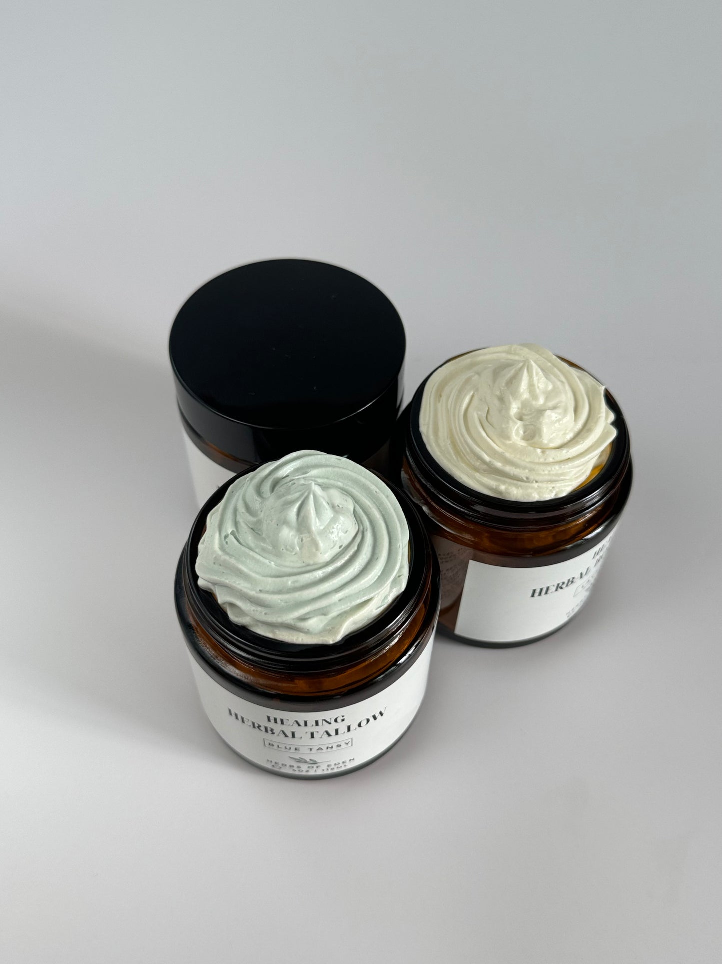 Organic Herbal Whipped Tallow Balm with Castor Oil