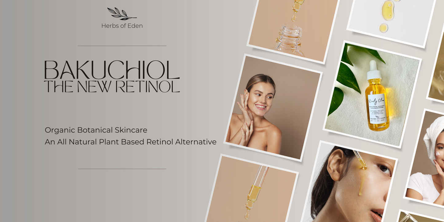 Bakuchiol Anti-Aging Face Serum Retinol Tretinoin Alternative with Buildable SPF Daily Glow | 1 oz