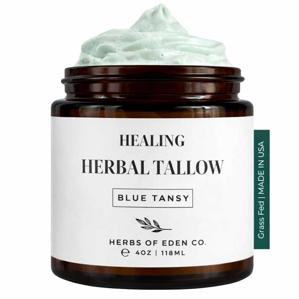 Organic Herbal Whipped Tallow Balm with Castor Oil